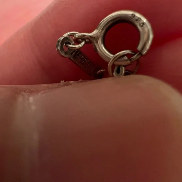 Tiffany & Co. Peretti Elegant Silver thin Chain Necklace☝️❤️ - Picture 7 of 8